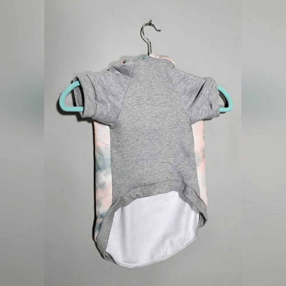 NWT FRISCO Dog Sweatshirt Hoodie Pink Tie Dye Size X-Large Adventure Graphic
